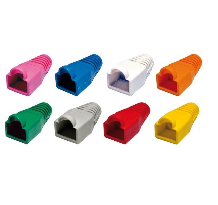 Đầu Chụp Hạt Mạng RJ45 Loại Túi 100 Chiếc ( Màu xanh )