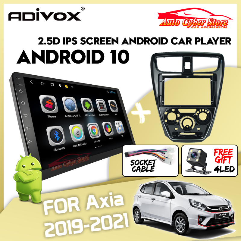 Perodua Axia 2019 2020 2021 2022 T3L/T5 Quad Core Processor Android Player   IPS Big Screen 9