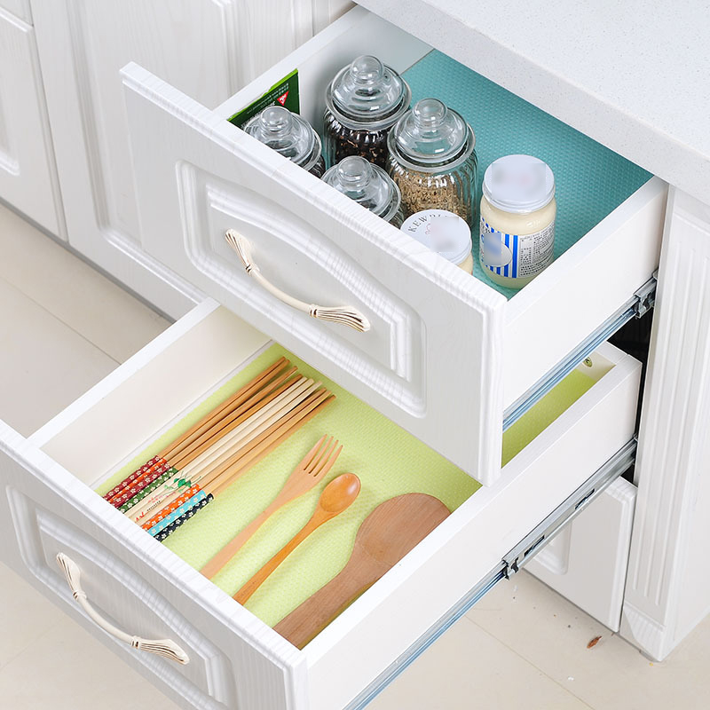 2 Pcs Kitchen Refrigerator Mat / Drawer Paper / Cabinet Wardrobe​​Moisture-Proof Pad / Waterproof Moisture-Proof Antibacterial Wardrobe mat