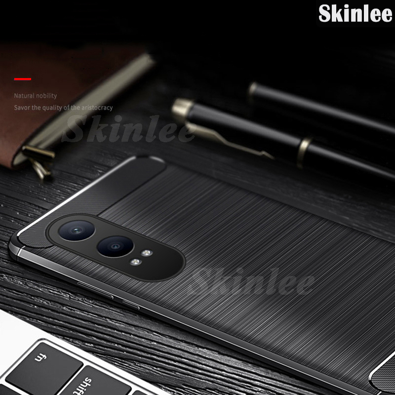 Phone case For OnePlus Nord CE4 Back cover Carbon Fiber Soft TPU Silicone Anti-fingerprint Shockproof Business Protection For OnePlus Nord CE4 Lite Cover cases. 