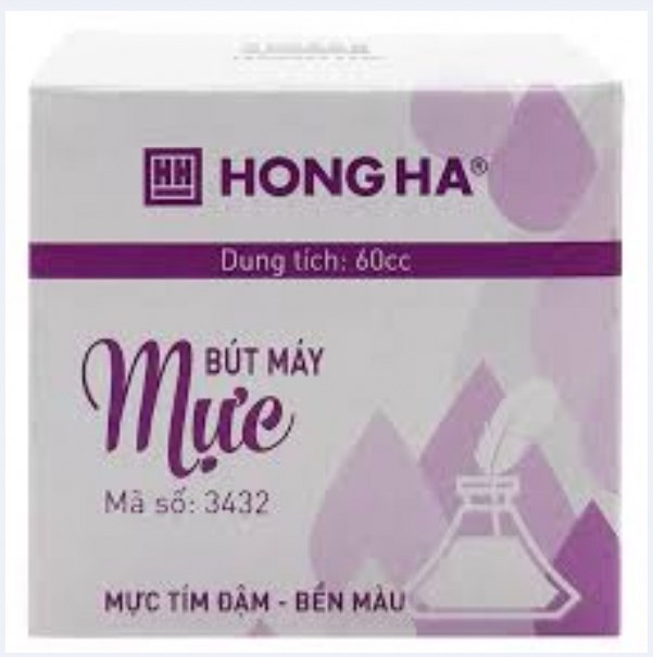 Mực bút máy Hồng Hà/ Mực bơm ( Tím, Xanh, Đen, Đỏ)