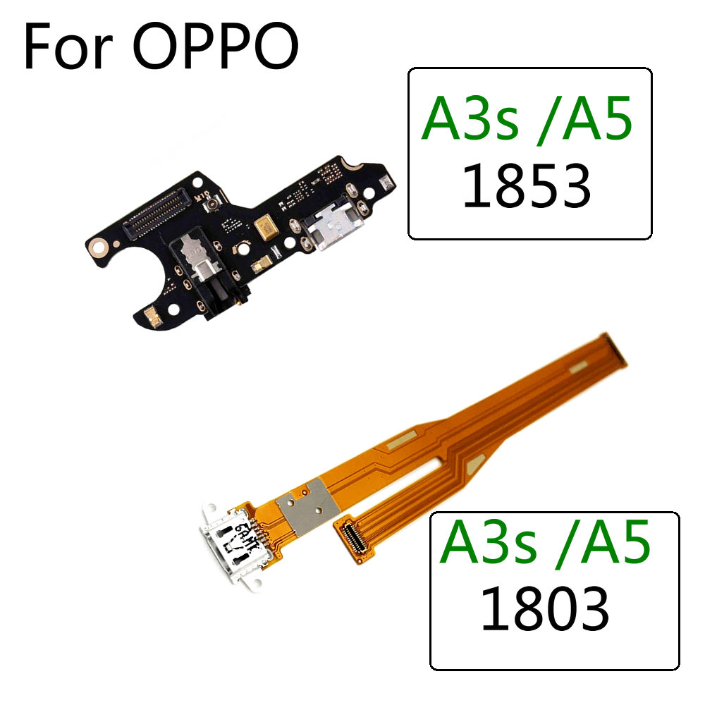 Bảng Sạc USB Với Cáp Dẻo & Micro Thay Thế Cho OPPO A3S / A5 1803 / 1853