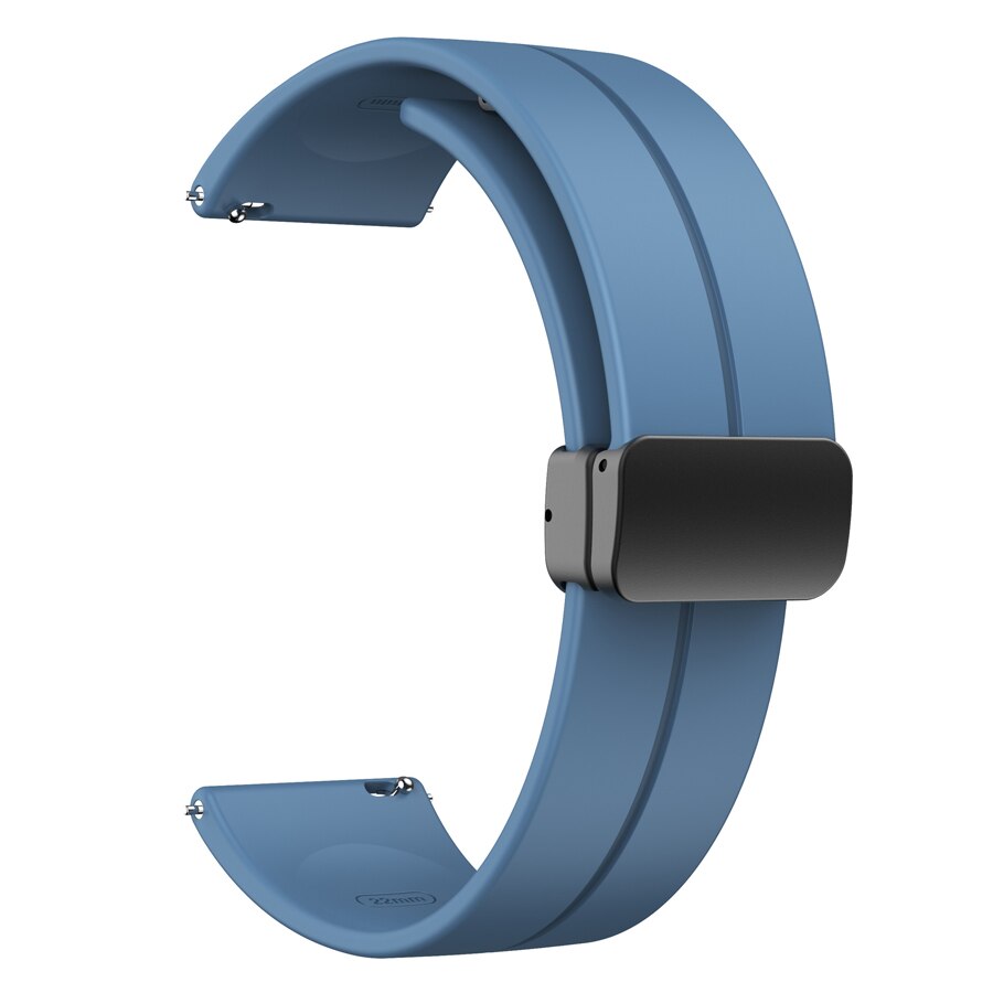 20MM / 22MM Silicone Folding Buckle Strap for Xiaomi Redmi Watch 5 Active / Redmi Watch 5 Lite / Redmi Watch 3 Active Watch Strap Band Replacement Bracelet Accessories for Samsung Galaxy 7 FE 6 5 4 Active 2 / Huawei Watch GT 5 4 3 2 / Realme Watch 3 2 Pro