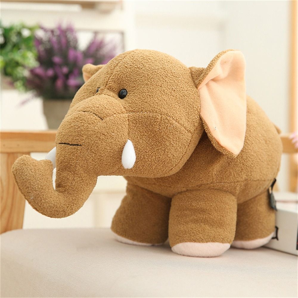 Elroy trẻ em đồ chơi dễ thương cho trẻ em sống động như thật thú nhồi bông nhà bàn trang trí nội thất đồ chơi sang trọng búp bê con voi hà mã sang trọng đồ chơi hà mã đồ chơi nhồi bông thú nhồi bông