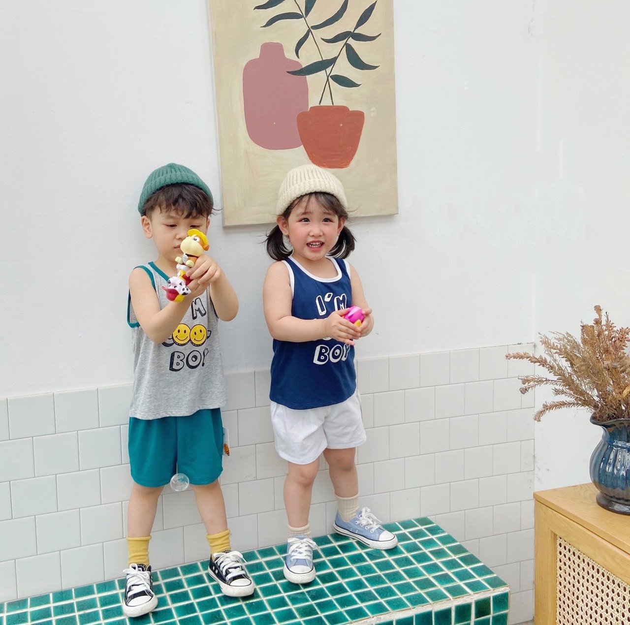 Bộ Ba Lỗ Mặt Cười Cho Bé Trai Từ 9-23kg