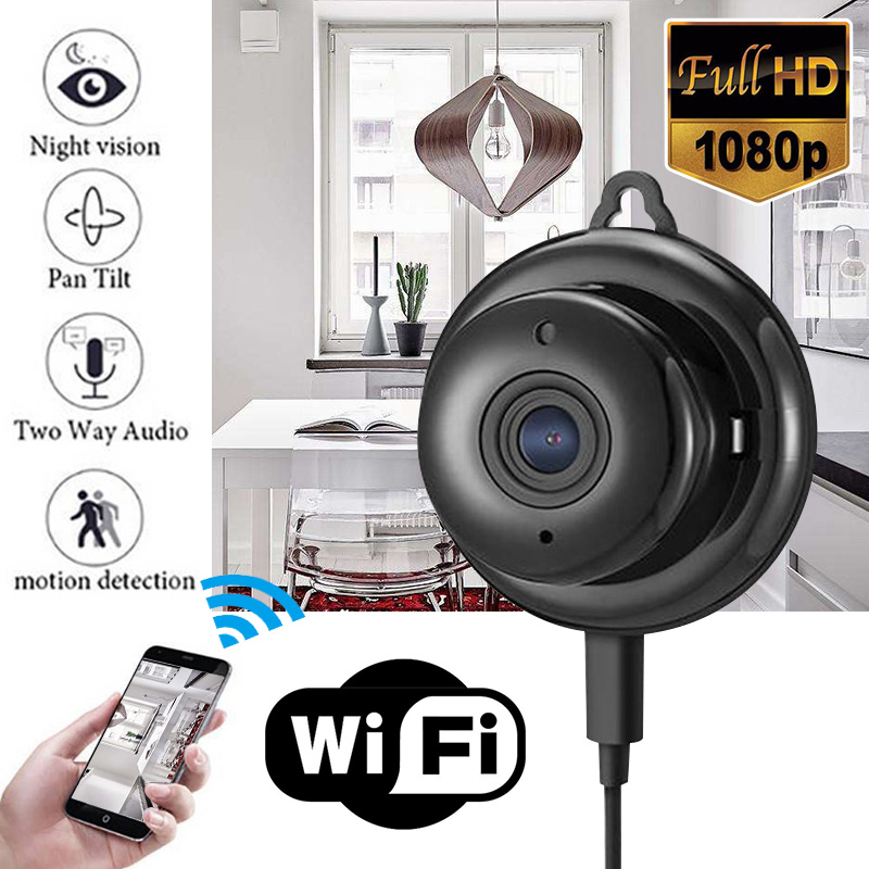 Mini HD 1080p Wireless WIFI IP Camera home camera security system CCTV Infrared Night Vision With SD Card Slot Audio APP Indoor outdoor