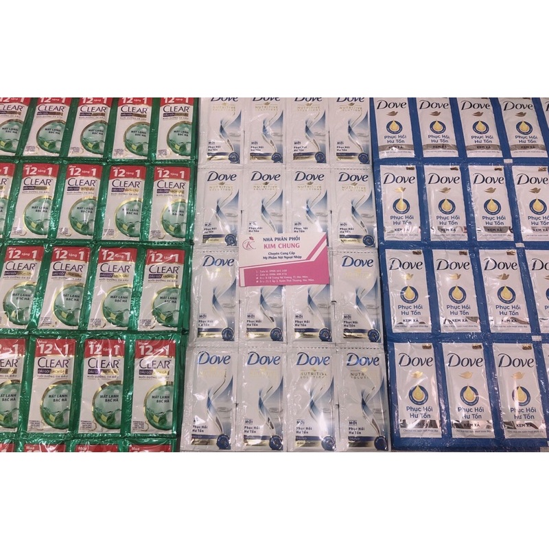 Dây dầu gội / Dầu xả Clear, Dove Unilever