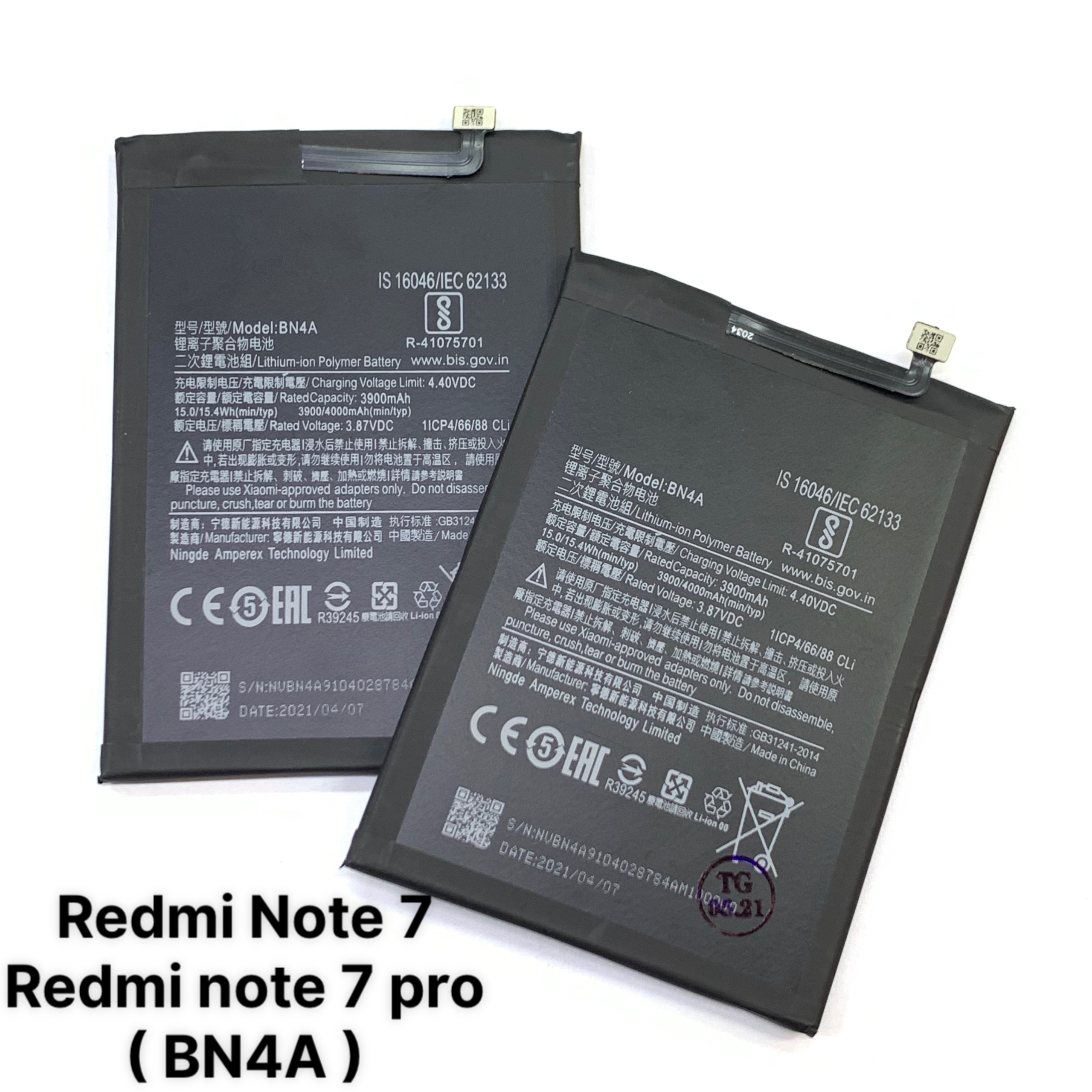 Pin xiaomi bn4a / redmi note 7 / redmi note 7 pro / redmi note7 / redmi note 7pro 3900mah - bảo hành 3 tháng