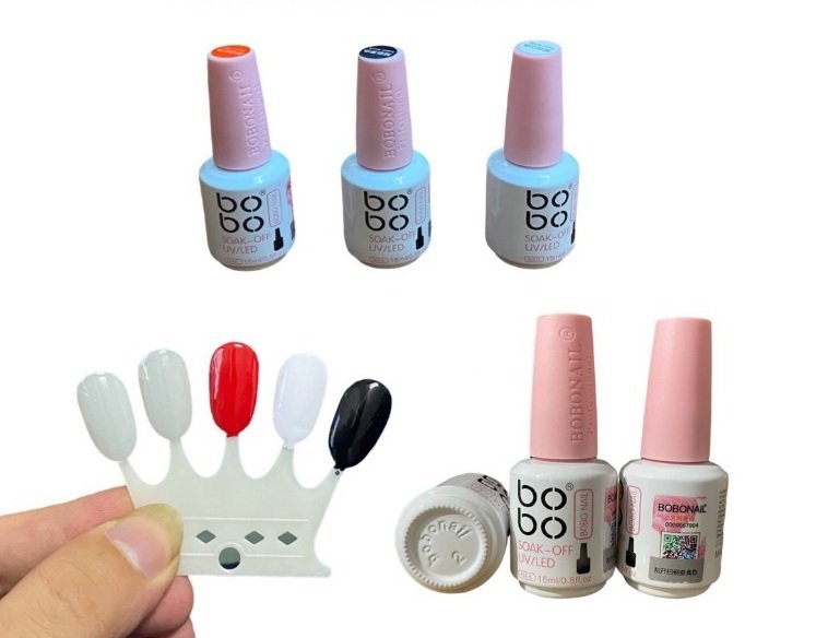 [HCM]Sơn Gel Bobo Đen, Trắng Và Đỏ - Chai 15ml