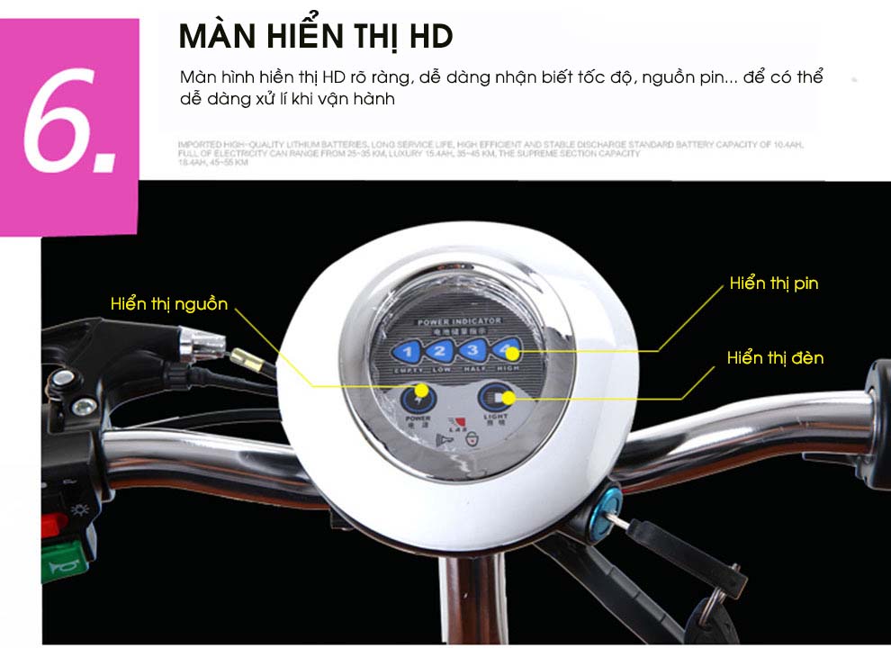 Xe Điện Gấp Gọn Mini E-SCOOTER bánh 8inch (Có Giảm Sóc Trước/ Tặng Ghế Em Bé/ Ác Quy 24V-12A)
