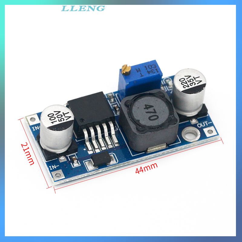 LLENG 3A Adjustable Step-Down Module DC-DC Buck Converter Adjustable Power Supply Module Power Supply Buck Converter Module 24V to 12V 5V 3V