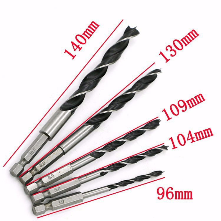 Bộ 5 mũi khoan gỗ có đầu định tâm