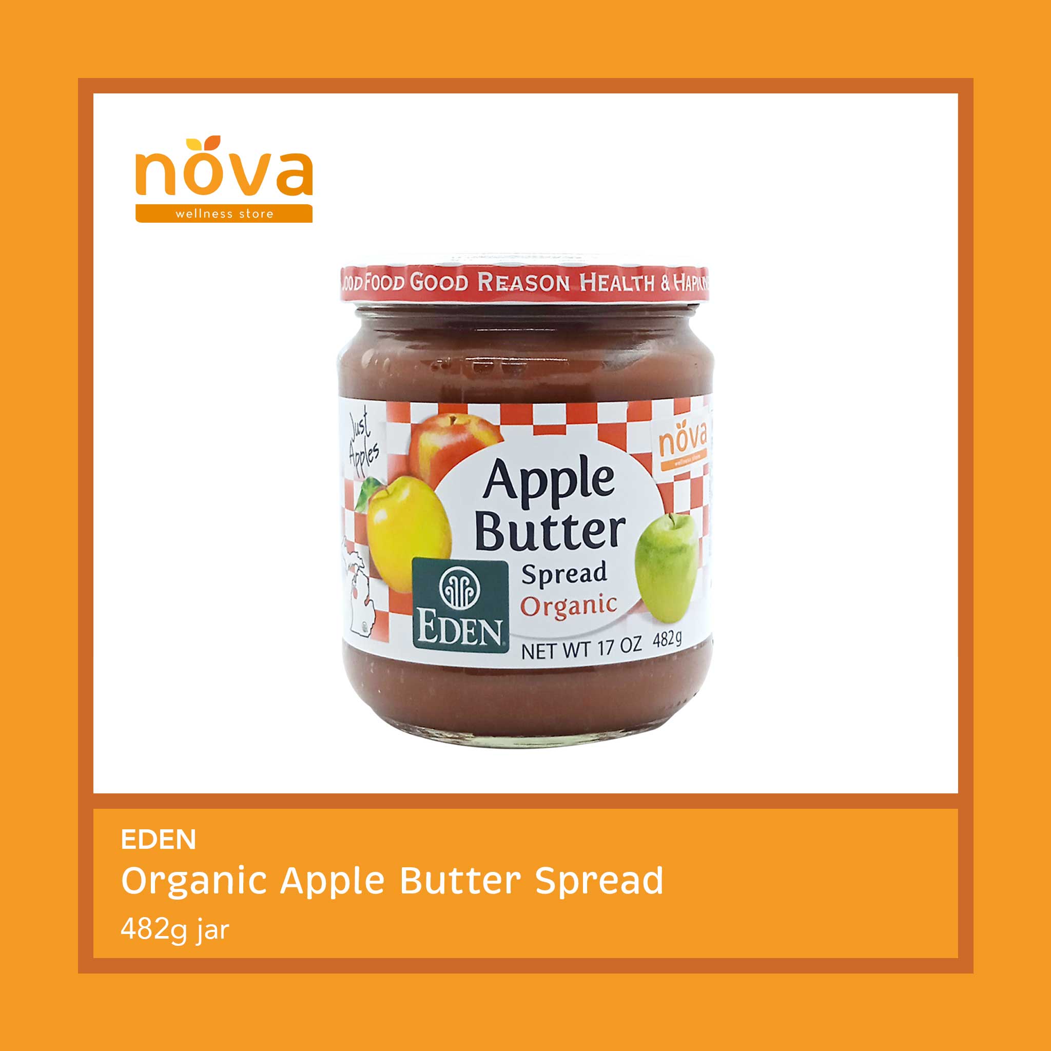 Eden Organic Apple Butter Spread 482g (jar) Lazada PH