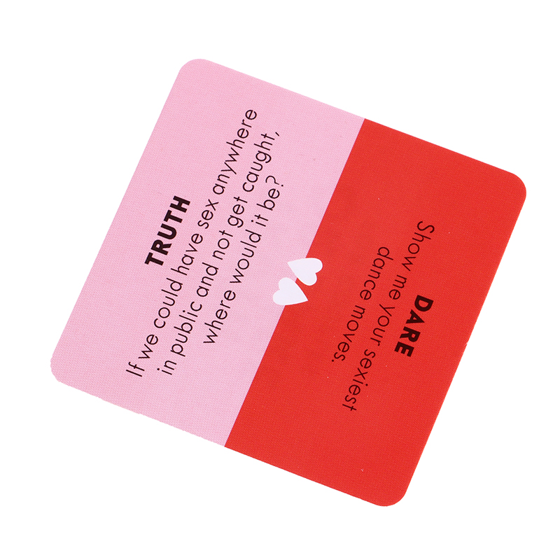 Mini Small Size Truth Or Dare For Couples Cards Games Lovers Board Game Supply English Version. 