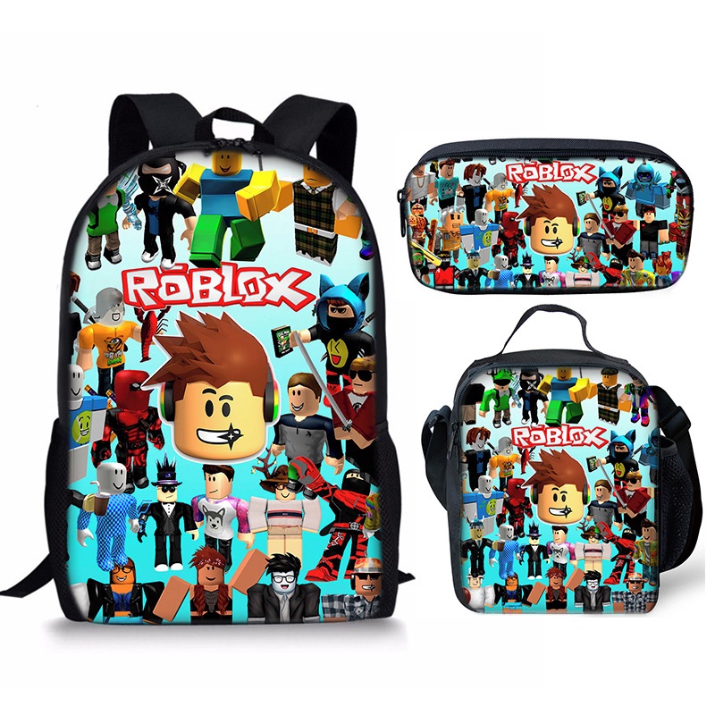3pcs Boy Girl ROBLOX Mochila Escolar Sacos de Viagem Laptop Zipper Mochila  Nova Mochila para Estudantes Sacos - AliExpress