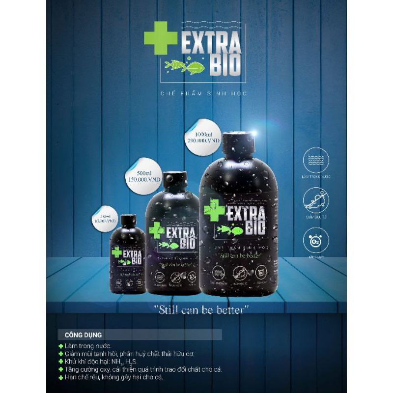 Vi sinh Extrabio làm trong nước 125ml / 250ml