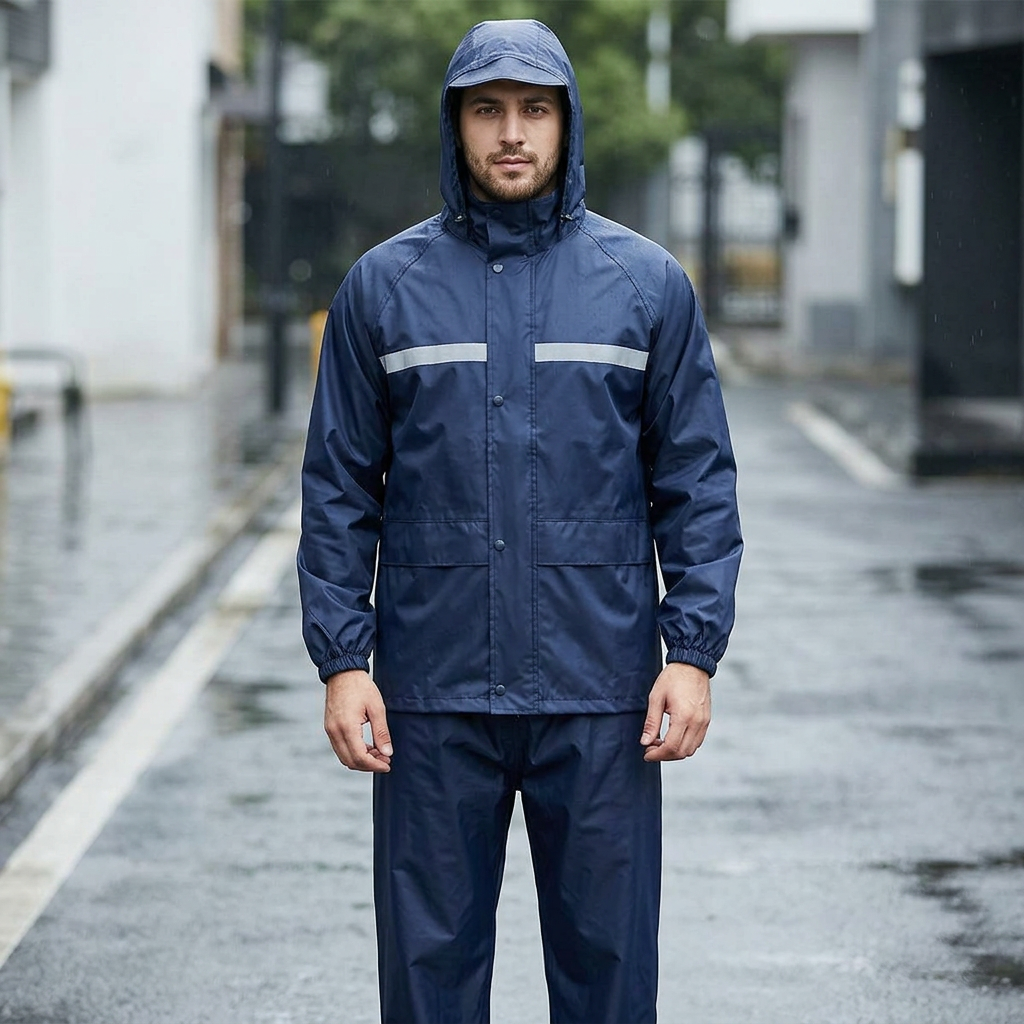 100% Waterproof Rain Coat With Trousers for Biker. use outdoor for Multi purpose. orbit