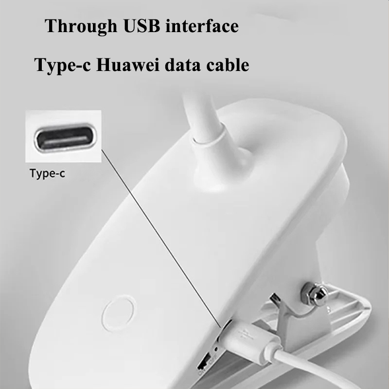 Table lamp Type-c can clip and upright eye protection study night light Student dormitory lamp bedroom study bedside lamp