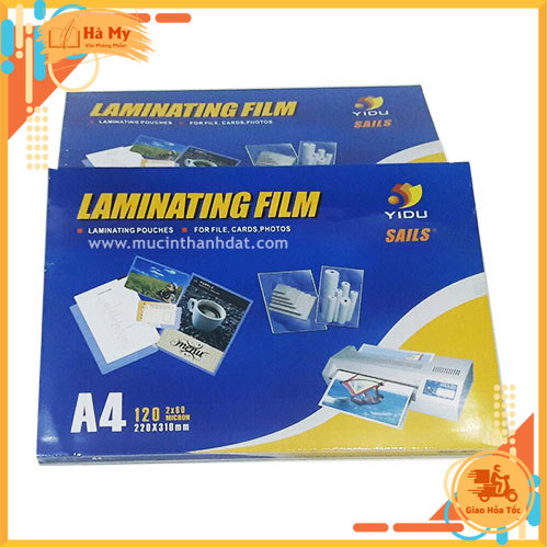 (1 Xấp) Màng Ép Plastic 125 Mic Khổ A4
