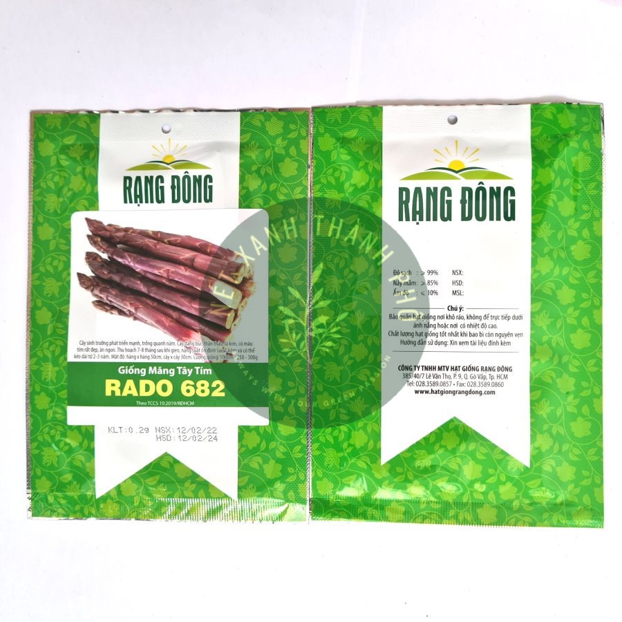 [GIAO HÀNG 2 GIỜ] Hạt giống Măng Tây Tím 0.2gr dễ trồng