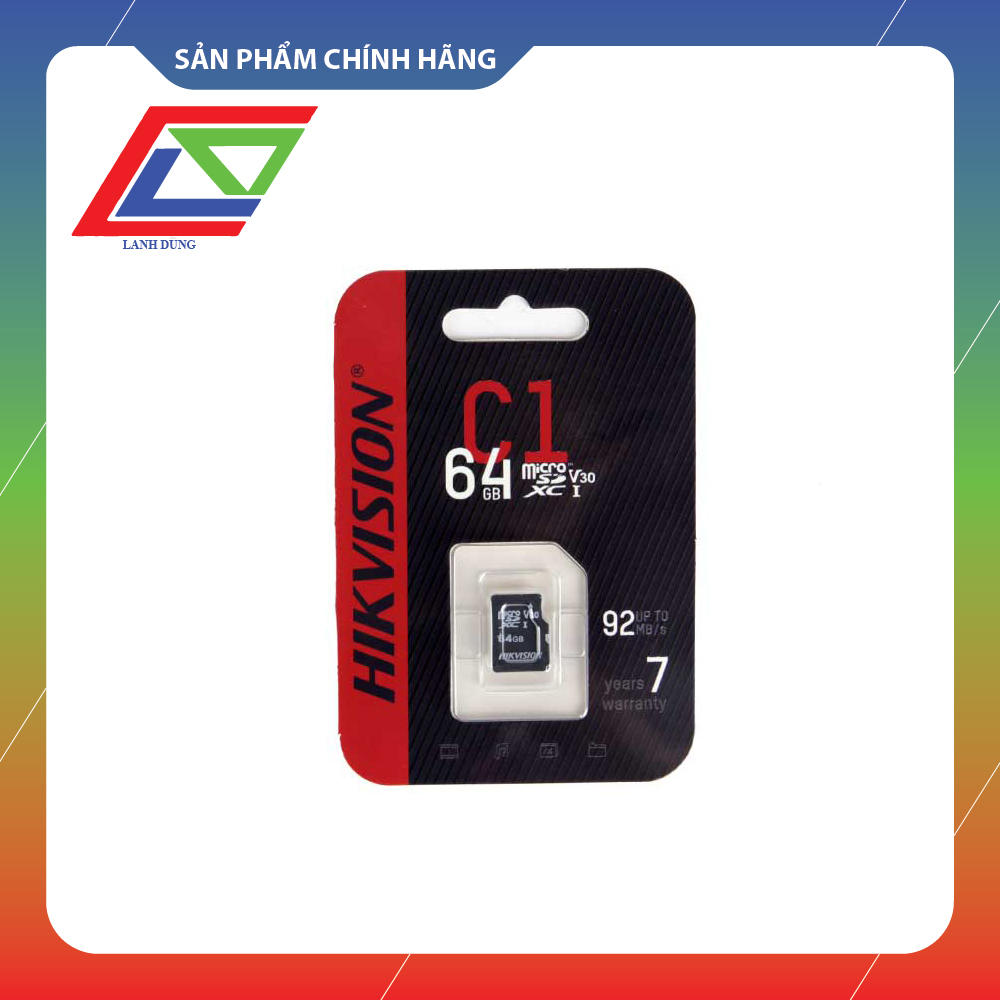 Thẻ nhớ MicroSD Hikvision HS-TF-C1 64 G- Hàng Chính hãng