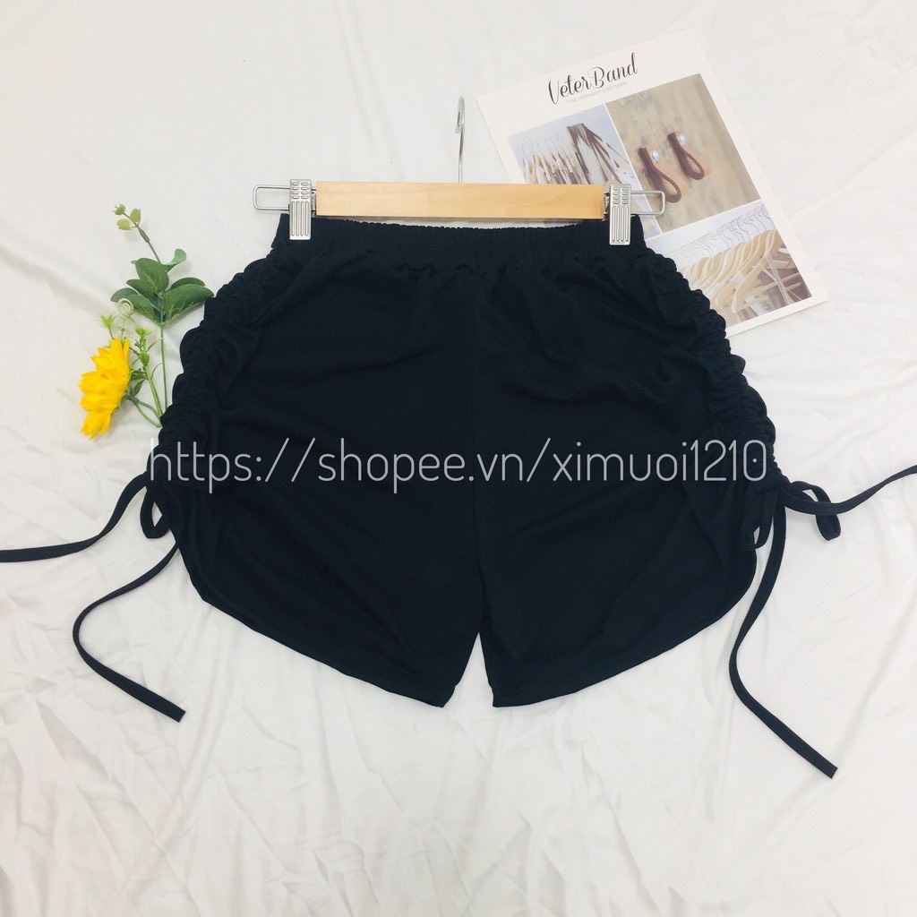 Quần Đùi Nữ Rút Dây Thun Cotton Đẹp [Video+ Ảnh Thật]