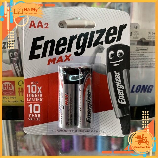 (Vỉ 2 Viên) Pin energizer AA - AAA cao cấp Max Alkaline