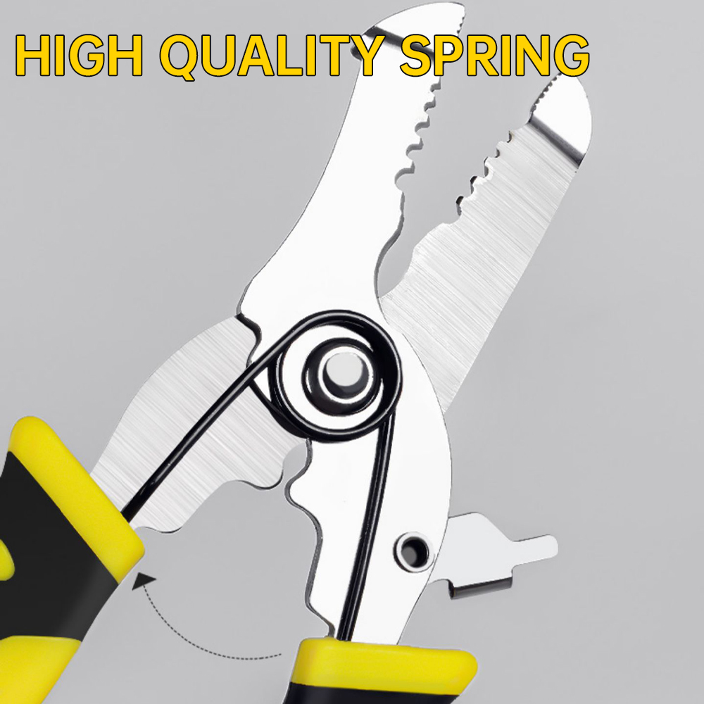 【💕Ready Stock🎉】PANTHON Wire Stripping Pliers For Electricians Multifunctional Cutting Pliers For Cables,Wire Pulling Pliers Wire Pressing Pliers Crimping Pliers Terminal Pli