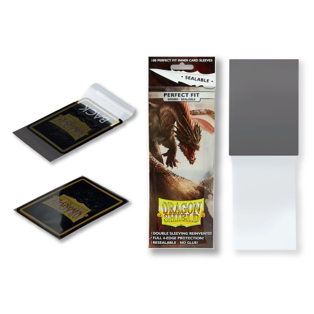 Dragon Shield Perfect Fit (Toploading) - Clear/Smoke (100 ct. in bag)