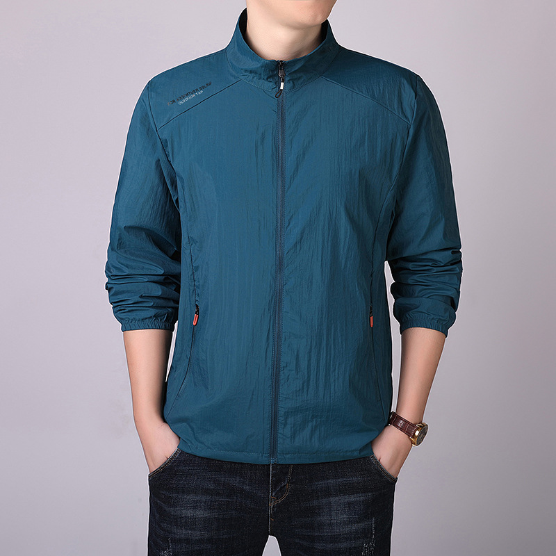 SUPEEON丨Men's Sun Protection Jacket Stand Collar Outdoor Breathable Jacket Fashionable Lightweight Sun Protection Top