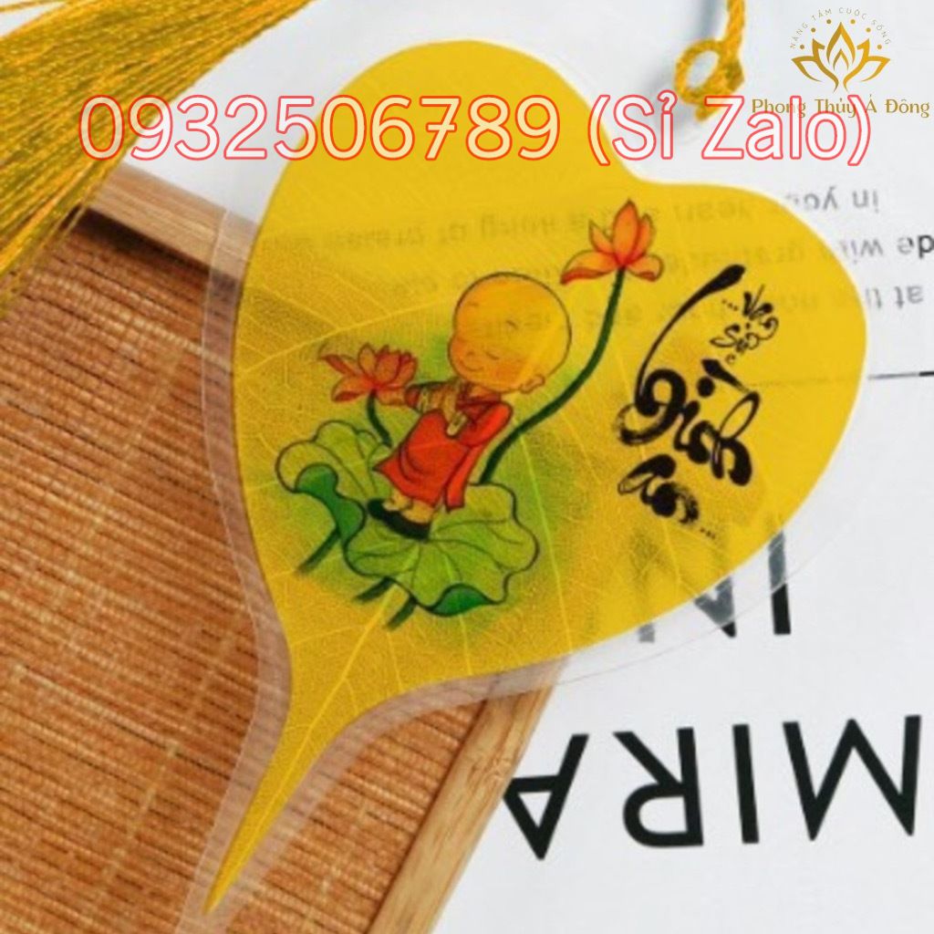 Lá Bồ Đề thư pháp cầu Bình An Tài Lộc ( Xưởng Chuyên Sỉ )