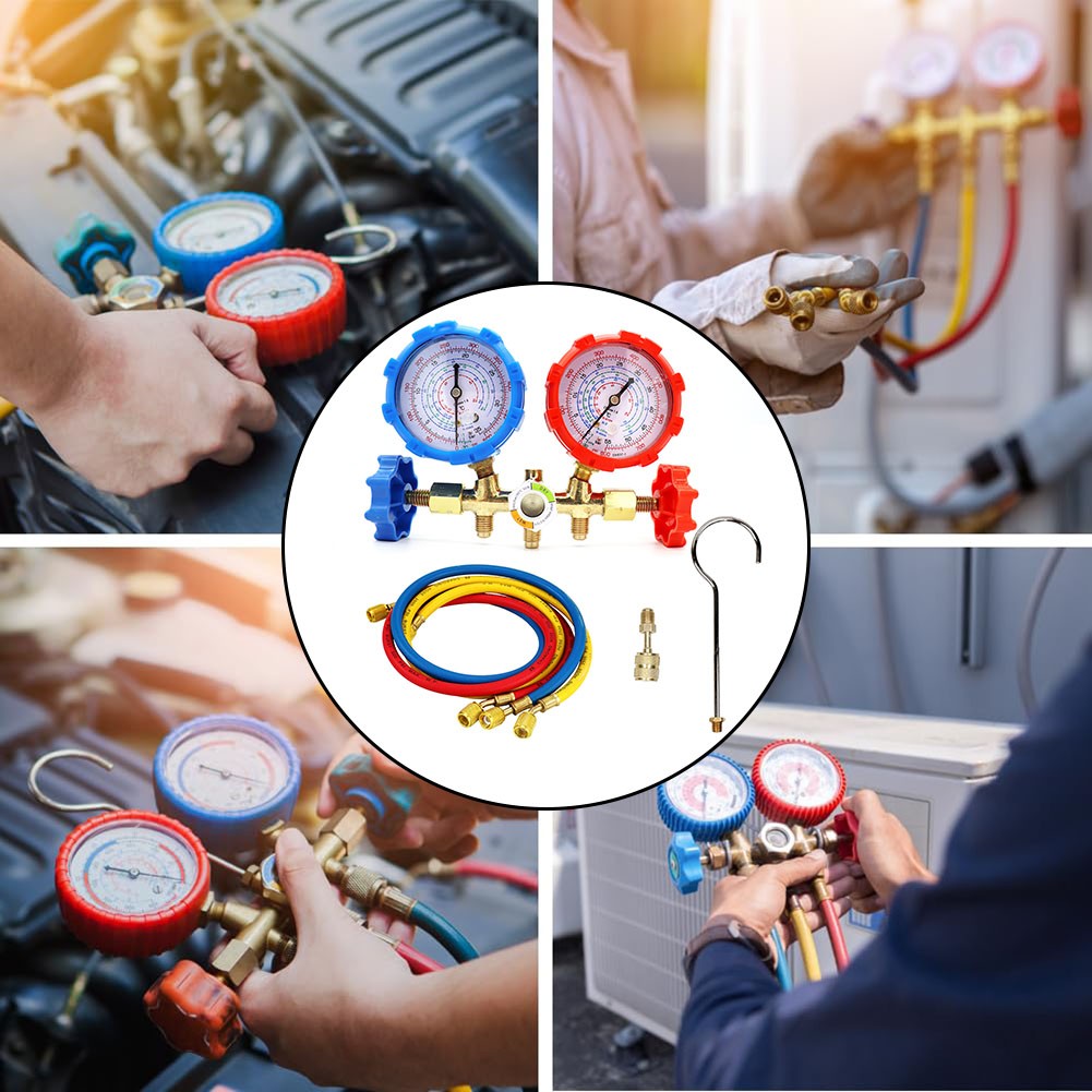 【TEHAUTO】 Temperature and Pressure Readings R134a HVAC AC Refrigeration