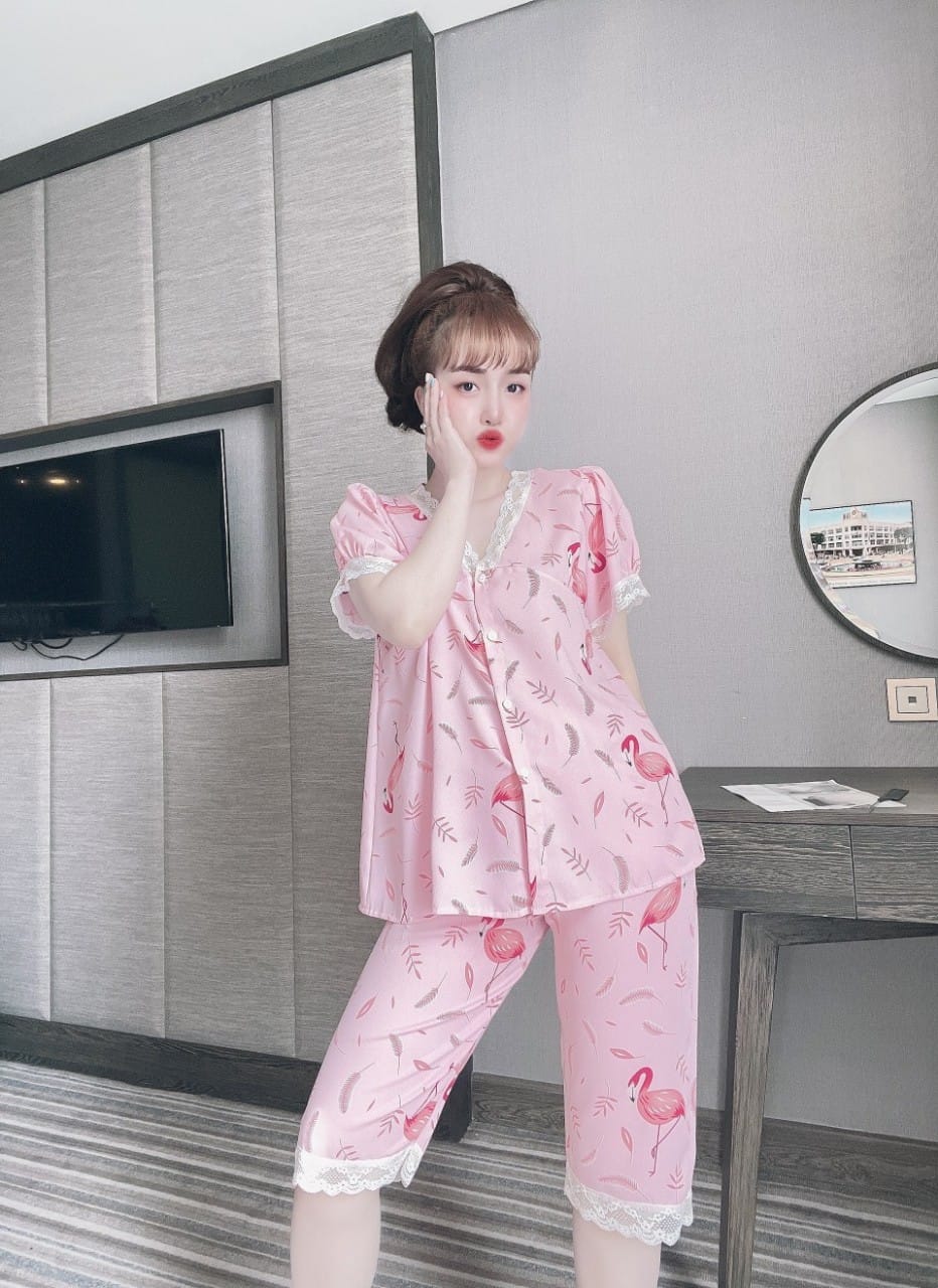 Đồ Bộ Mango Quần Ngố , Xinh Yêu ( dưới 60kg) - Mẫu mặc sp thật