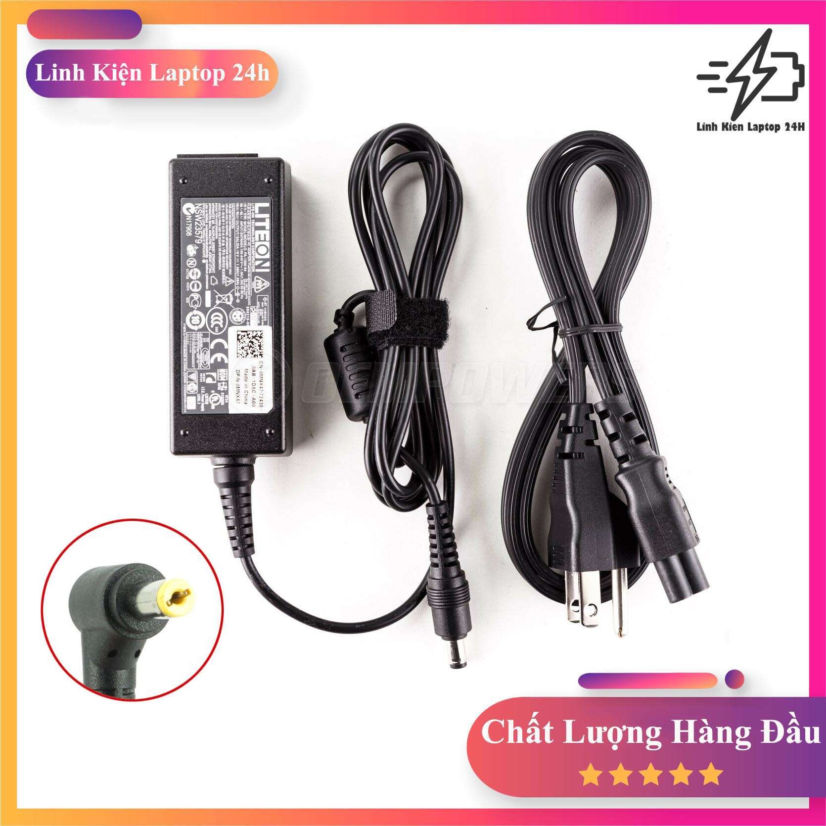 Bộ sạc laptop 19v 2.15a cho acer aspire one 722 725 756 752 753 521 522 533 d150 d250 d255 d255e d257 d260 d270