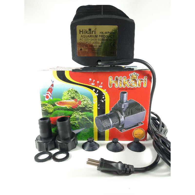 Pompa kolam hidroponik airmancur HIKARI HK WP 6800