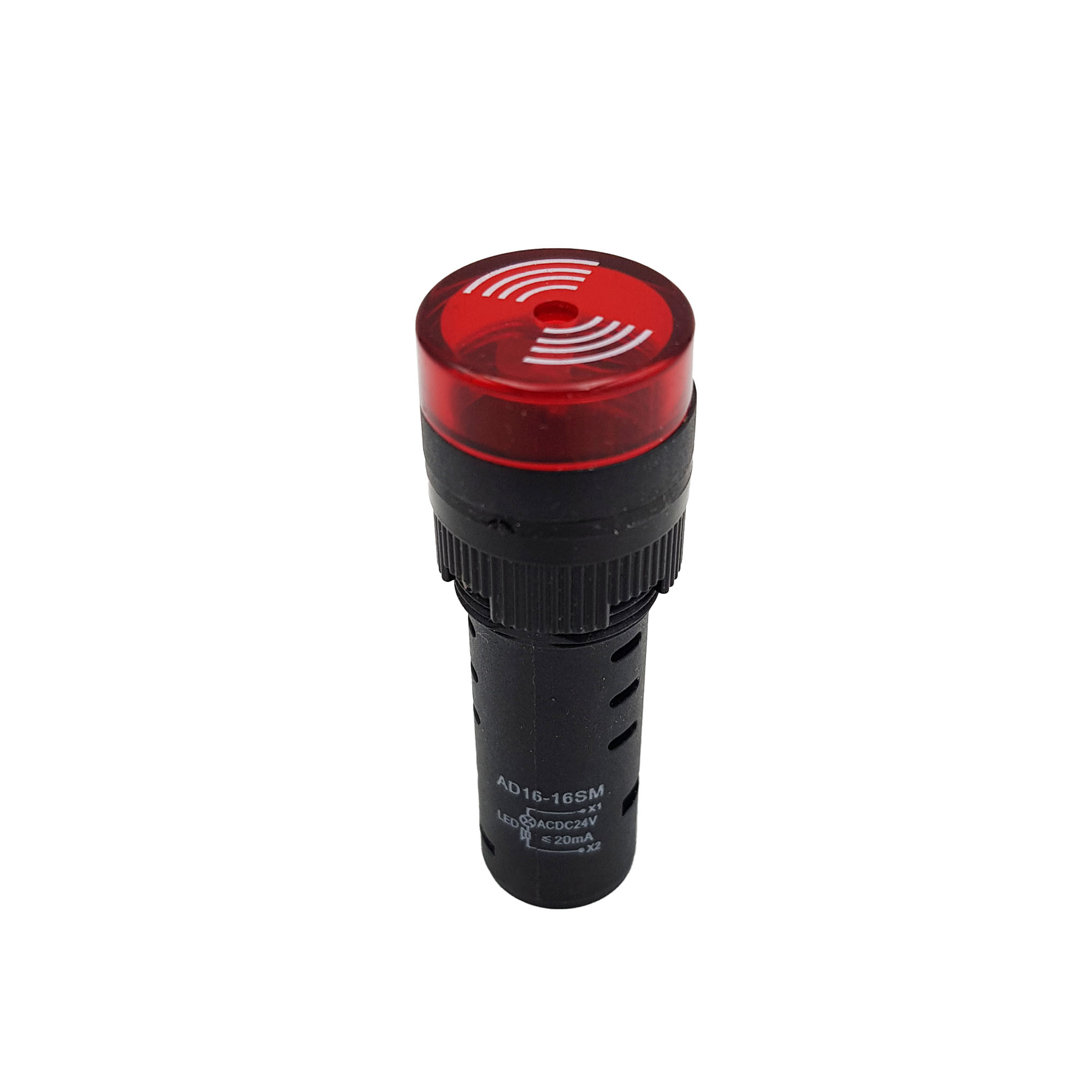 Đèn báo có còi AD16-16SM màu đỏ 24V
