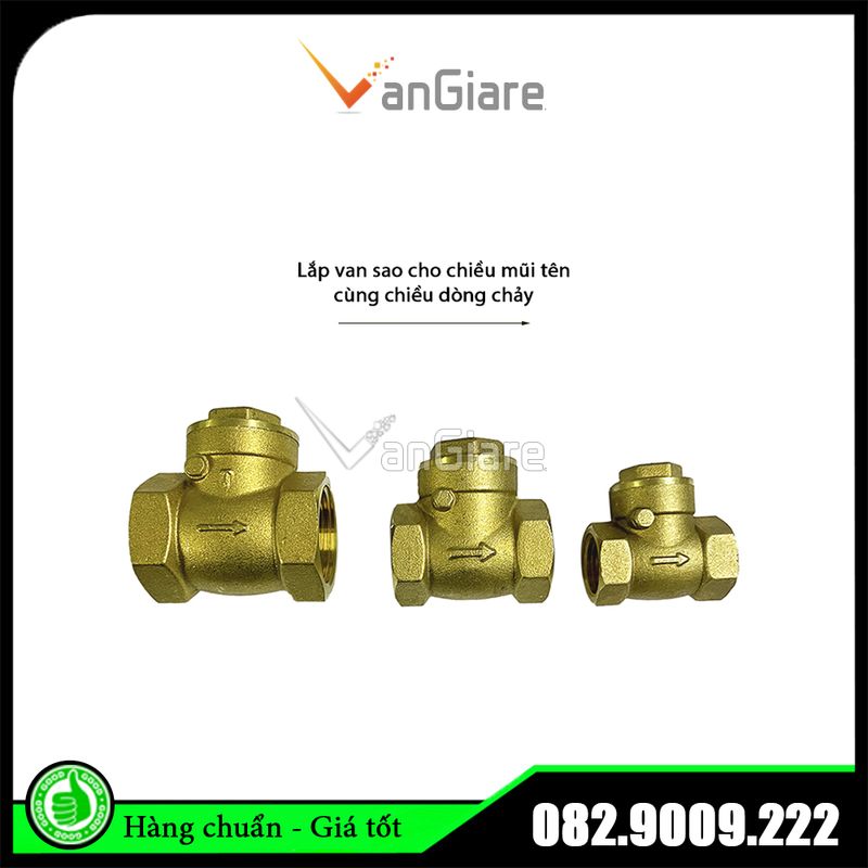 Van nước 1 chiều lá lật có đĩa đệm Đài Loan phi 21 27 34