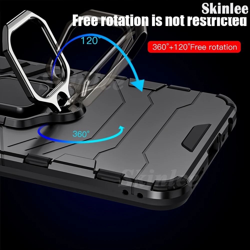 Phone case For Vivo Y18 Y03 Y28S Back cover Shockproof Armor Bumper Stand with Holder Ring Cover casing For VIVO Y28S Y18 Y03 Cover cases.
