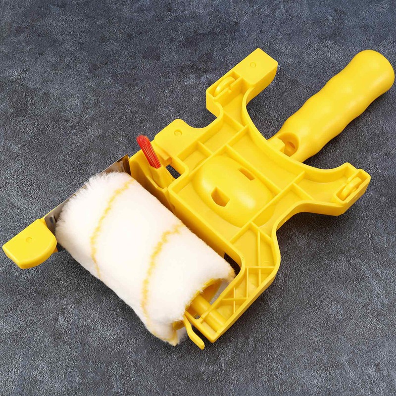 6Pcs Paint Edger Roller Brush Tools Portable Clean-Cut Brush for Home Wall Ceilings