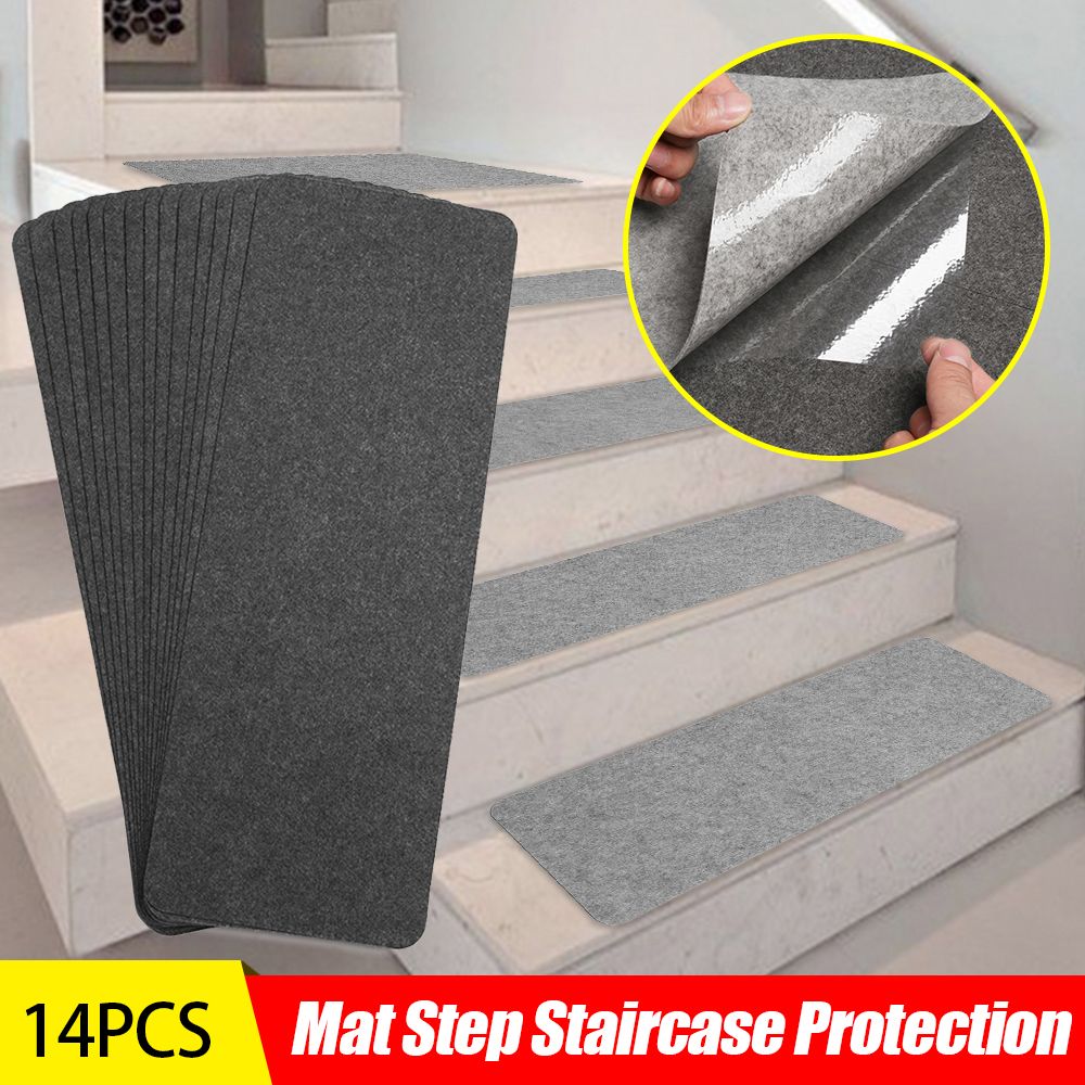 Mikiyo thời trang có thể tháo rời cầu thang trang trí tự dính trang trí nội thất thảm chống trượt Pads cầu thang bảo vệ Bìa đệm bậc cầu thang Mat bước