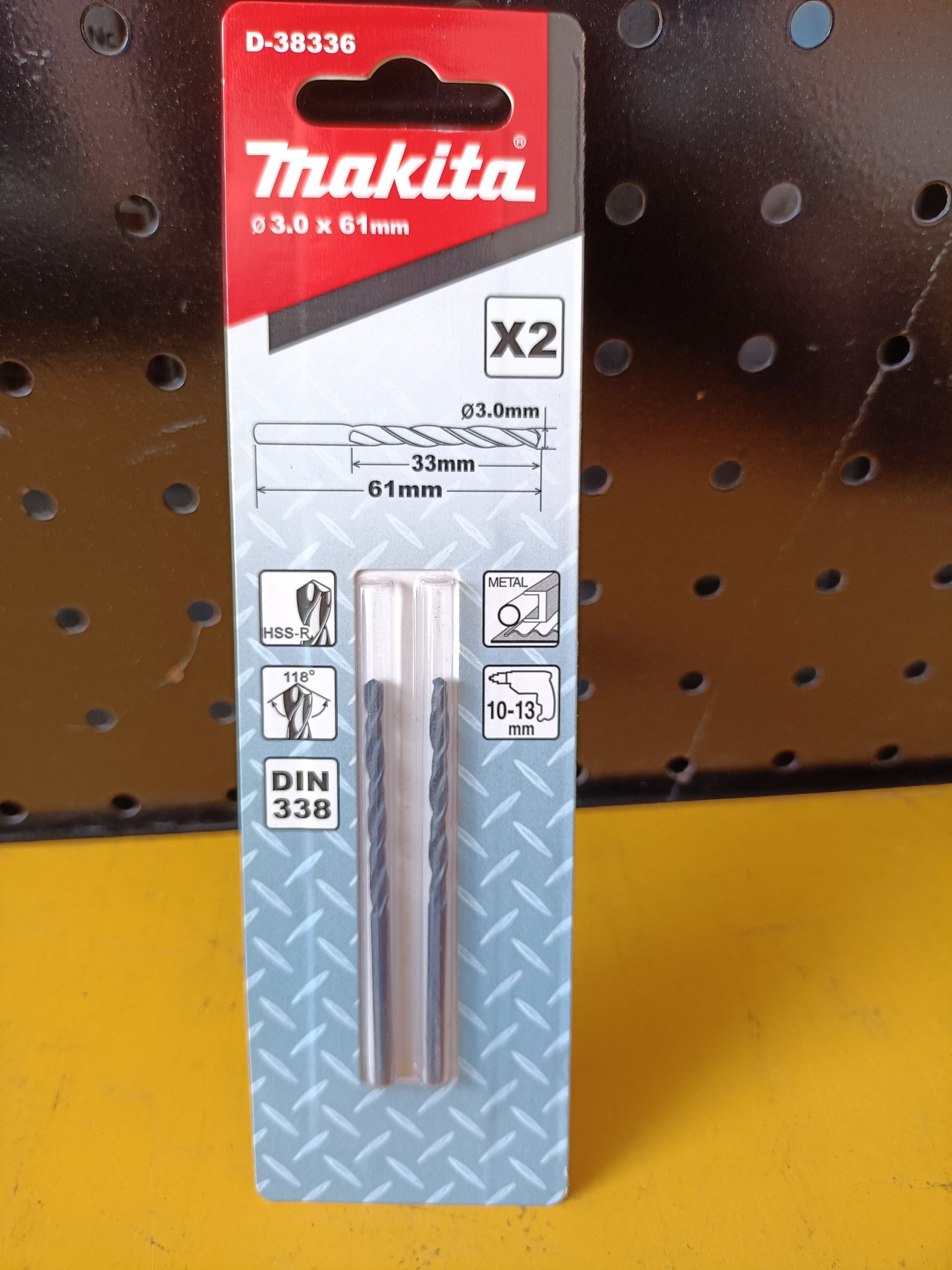 Chính hãng - bộ 2 mũi khoan kim loại hss makita d-38336 d-38364 d-43044