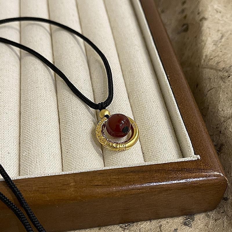 %E3%80%90I%20was%20hyped%20up%E3%80%91Acacia%20Bean%20Safe%20Buckle%20Necklace%20Women's%20Light%20Luxury%20High-end%20Gankun%20Ring%20Pendant%20Girlfriend%20New%20Chinese%20Style%20Woven%20Rope%20Neck%20Chain%20Trendy%20-%20Image%202