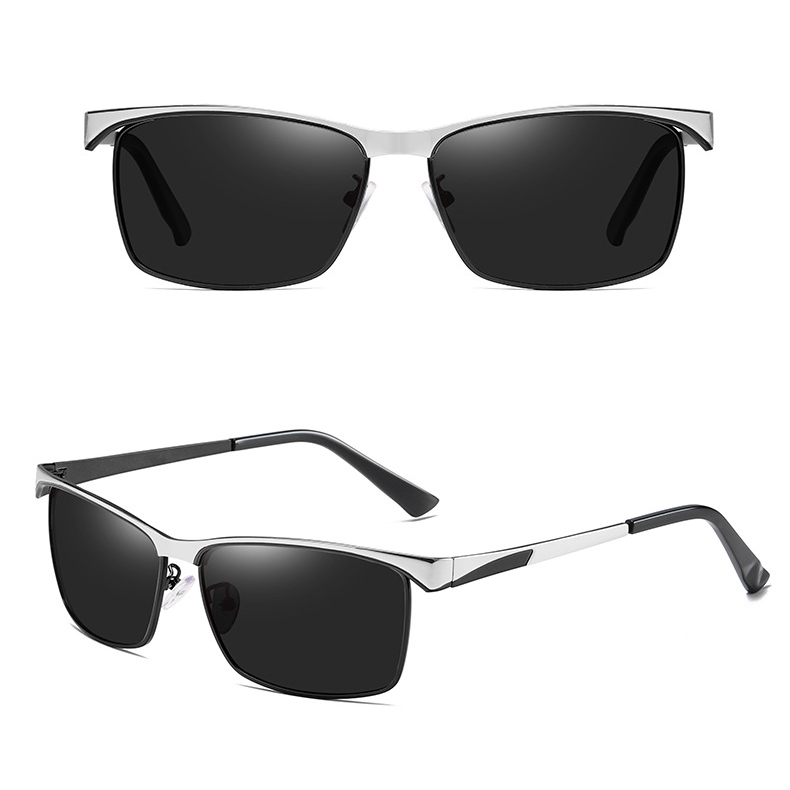 Kính râm mát phân cực Polarized vuông nam nữ 1906