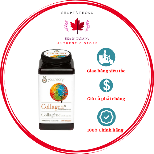 Collagen Youtheory đẹp da type 1 2 & 3 (390 viên)