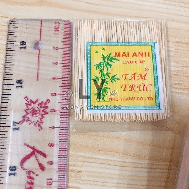 [Lốc 10 gói] Tăm trúc, tâm xỉa răng Mai Anh cao cấp