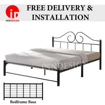 6 Months Warranty Queen Metal Bedframe Free Delivery And 6 Months Warranty Queen Metal Bedframe