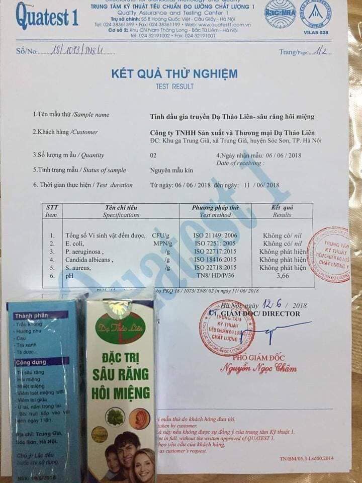 Tinh dầu răng miệng DẠ THẢO LIÊN chai 5ml