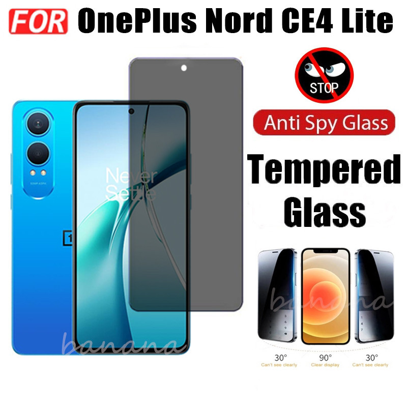 For OnePlus Nord CE4 Lite Privacy Screen Protector Tempered Glass