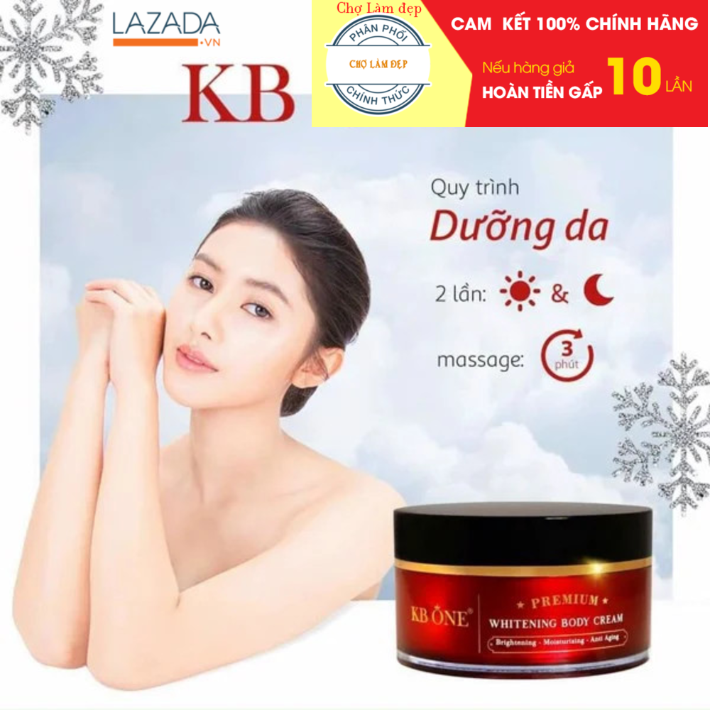 Kem Dưỡng Trắng Da Toàn Thân Body KBONE 200g Sữa Tuyết (đủ tem, bao chính hãng)