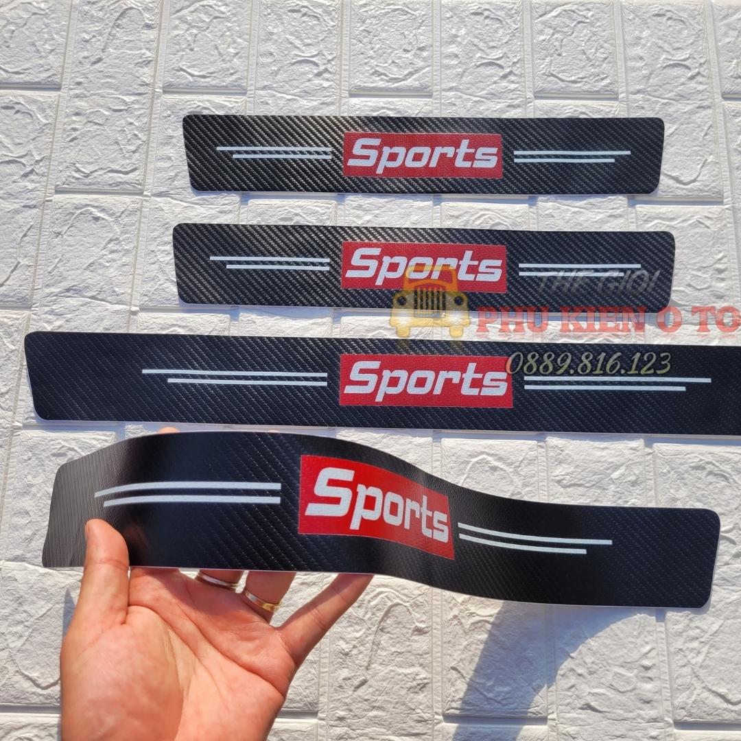 Nẹp Dán Vân Carbon Chống Trầy Xước Bảo Vệ Bậc Cửa Xe Hơi/ Bảo Vệ Cốp Sau Xe Hơi Cho Nhiều Hãng Xe